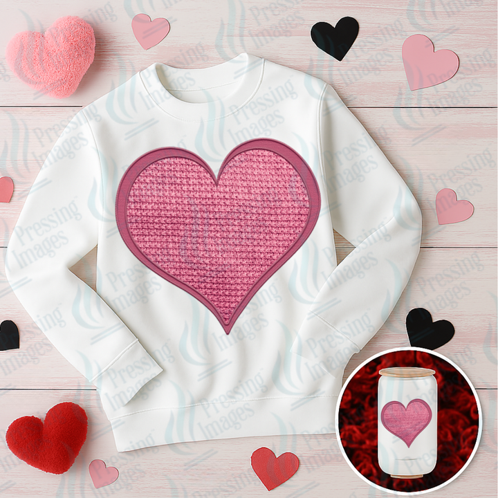 UVD 7012 Embroidered Heart — Pressing Images Canada