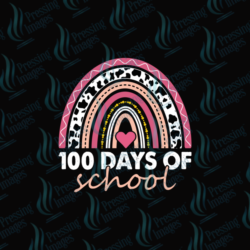 DTF 7019 100 Days Of School — detail view — Pressing Images Canada