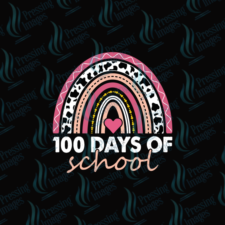 DTF 7019 100 Days Of School — detail view — Pressing Images Canada