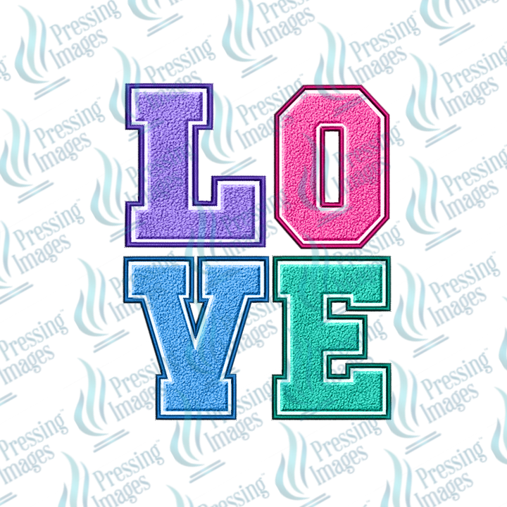 UVD 7031 Love Pastel — detail view — Pressing Images Canada