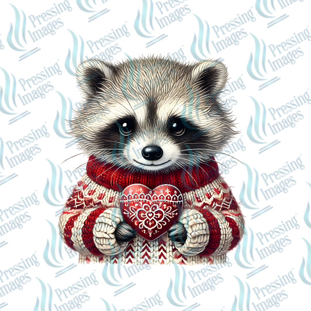 DTF 7035 Raccoon — detail view — Pressing Images Canada