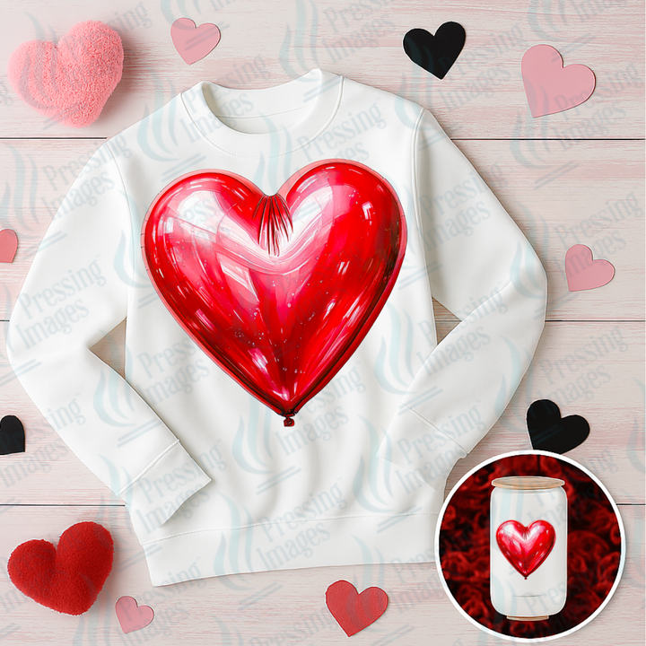 UVD 7037 Red Balloon Heart — Pressing Images Canada