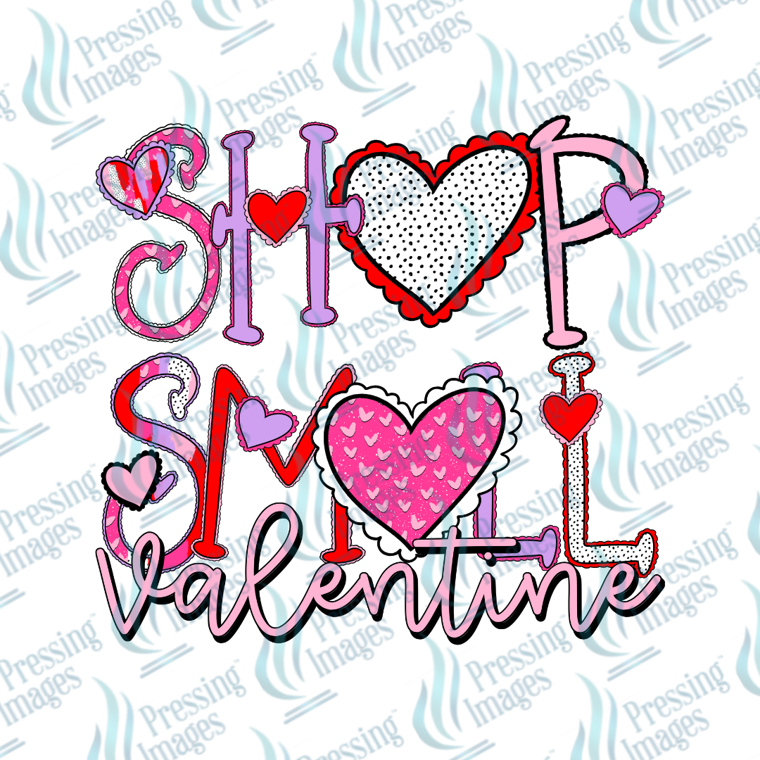 UVD 7039 Shop Small Valentine — detail view — Pressing Images Canada