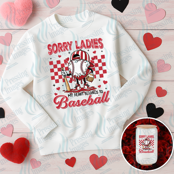 DTF 7051 Baseball Heart