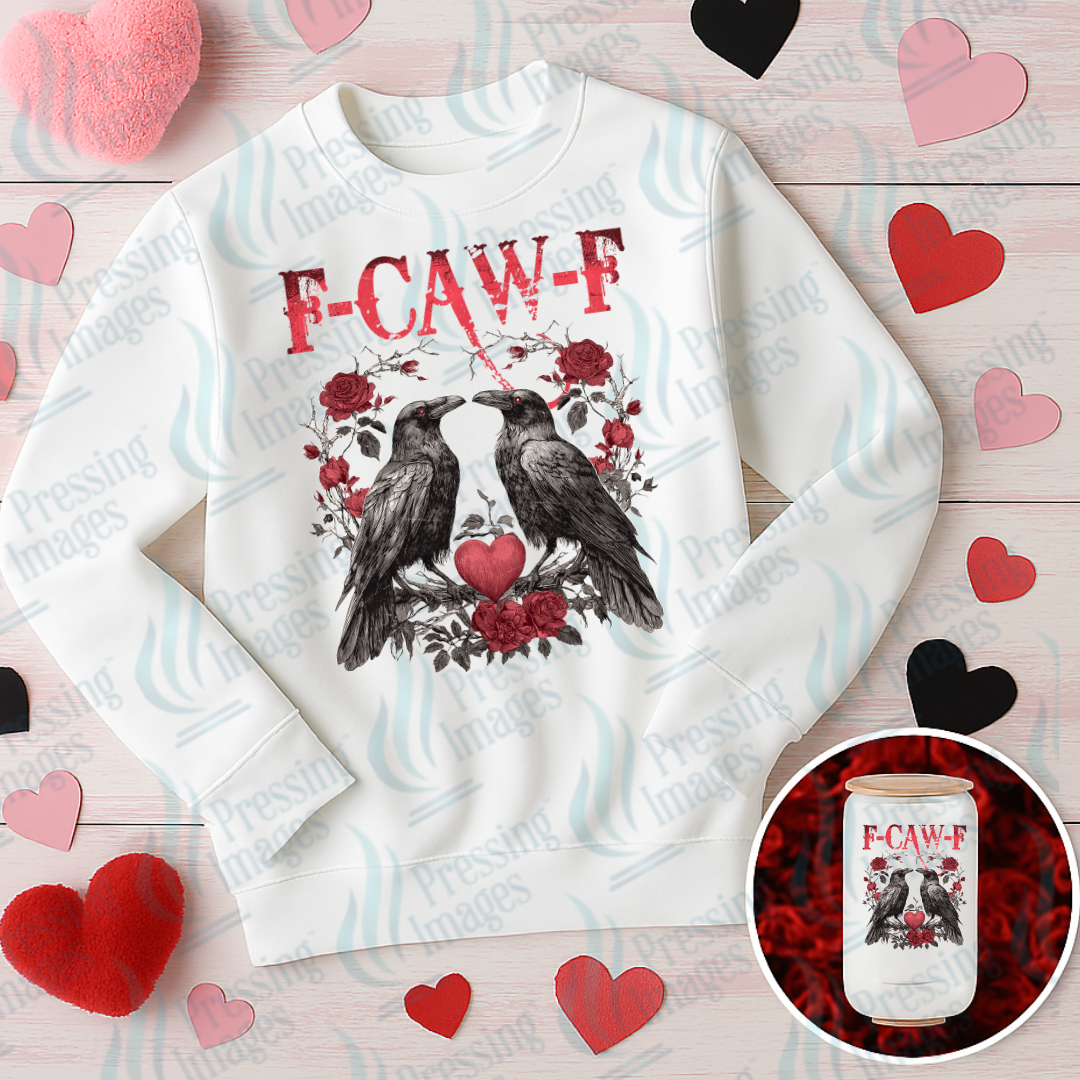 DTF 7053 Red F Caw F Valentine