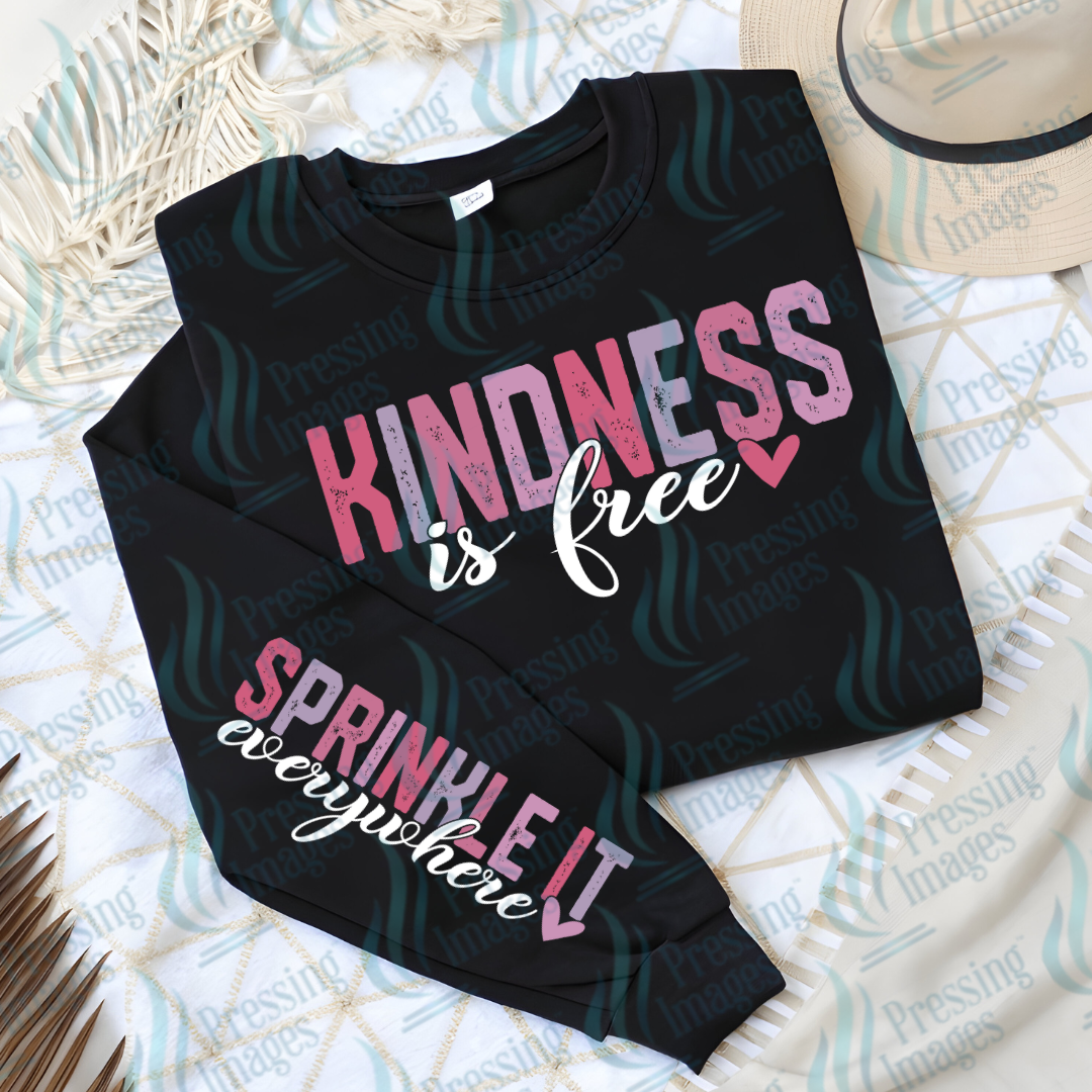 DTF 7057 Kindness — detail view — Pressing Images Canada