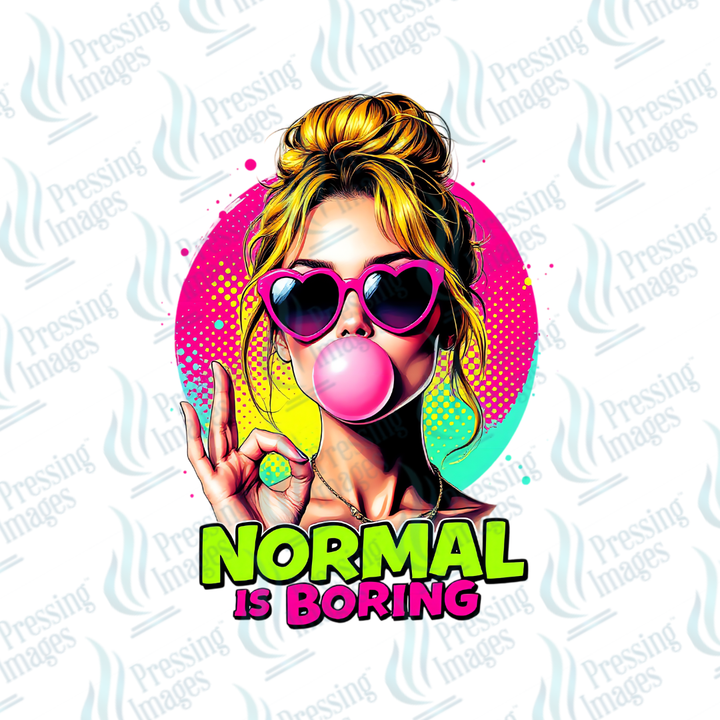 UVD 7062 Normal Is Boring — detail view — Pressing Images Canada