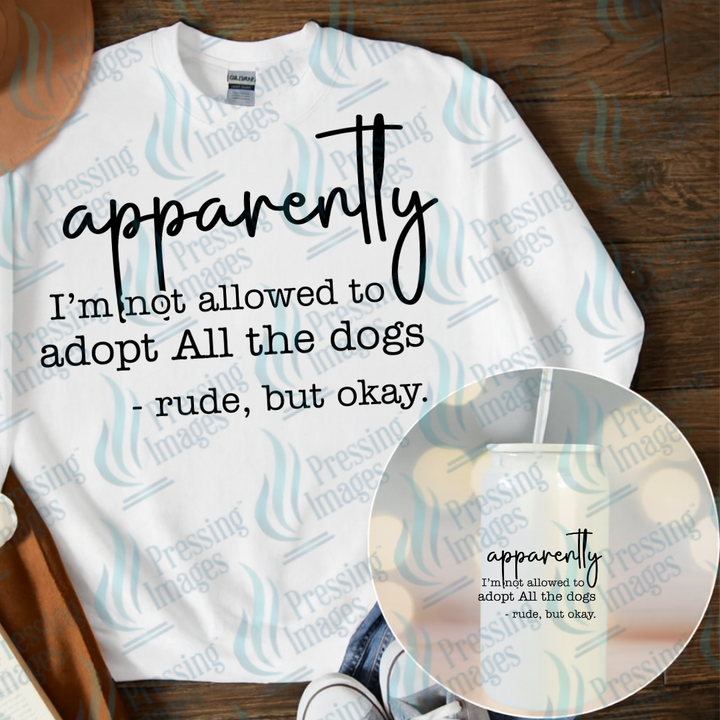 DTF 7101 All The Dogs — Pressing Images Canada