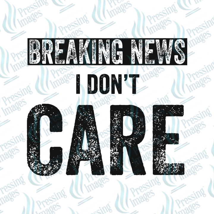 DTF 7102 Breaking News — detail view — Pressing Images Canada
