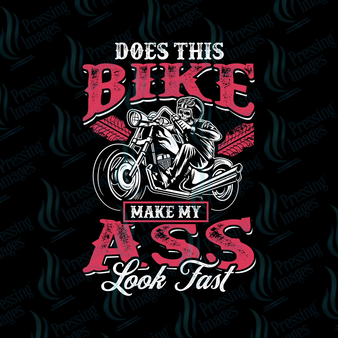 DTF 7106 Bike Fast — detail view — Pressing Images Canada