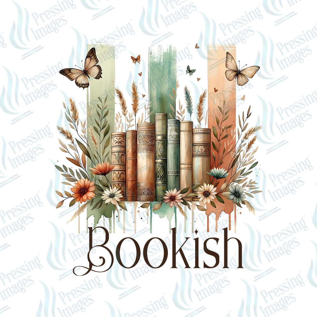 DTF 7138 Boho Bookish — detail view — Pressing Images Canada