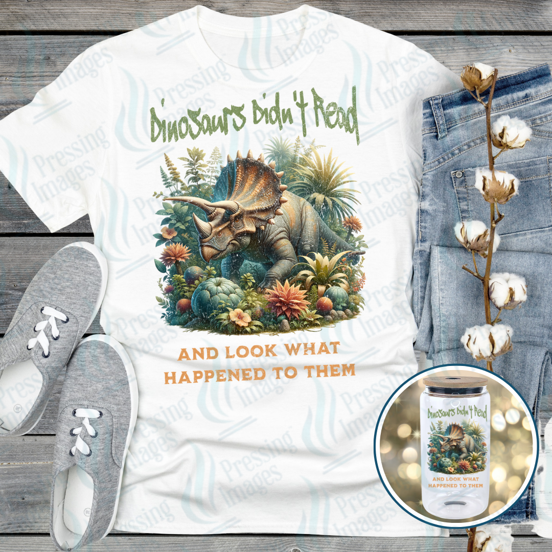 DTF 7143 Dinosaurs Didn't Read