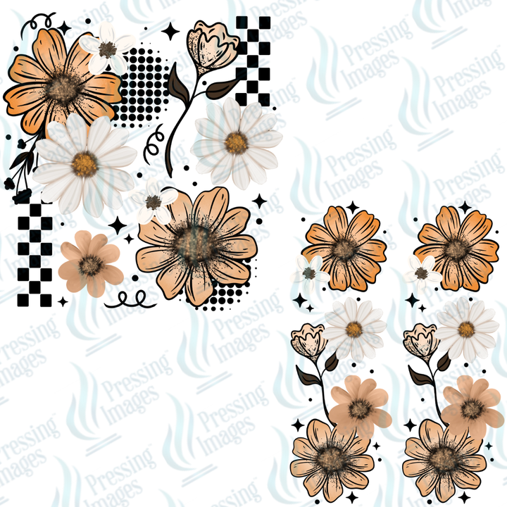 UVD 7155 Orange Floral