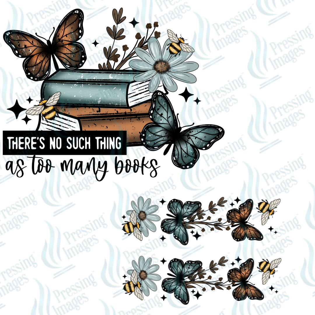 DTF 7169 Too Many Books w/2sleeves