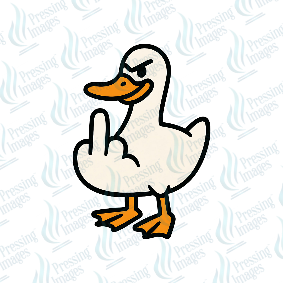 DTF 7170 Middle Finger Duck