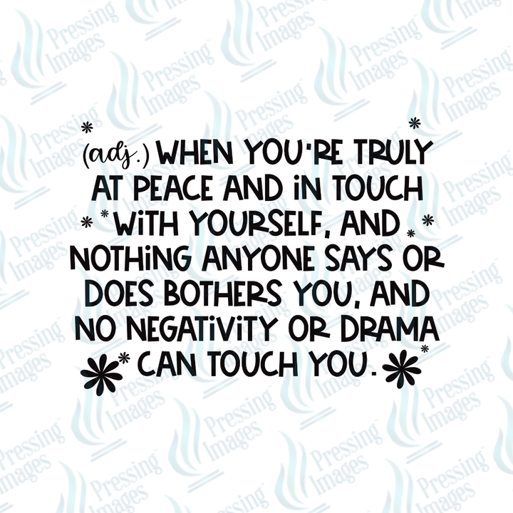 DTF 7176 Truly At Peace