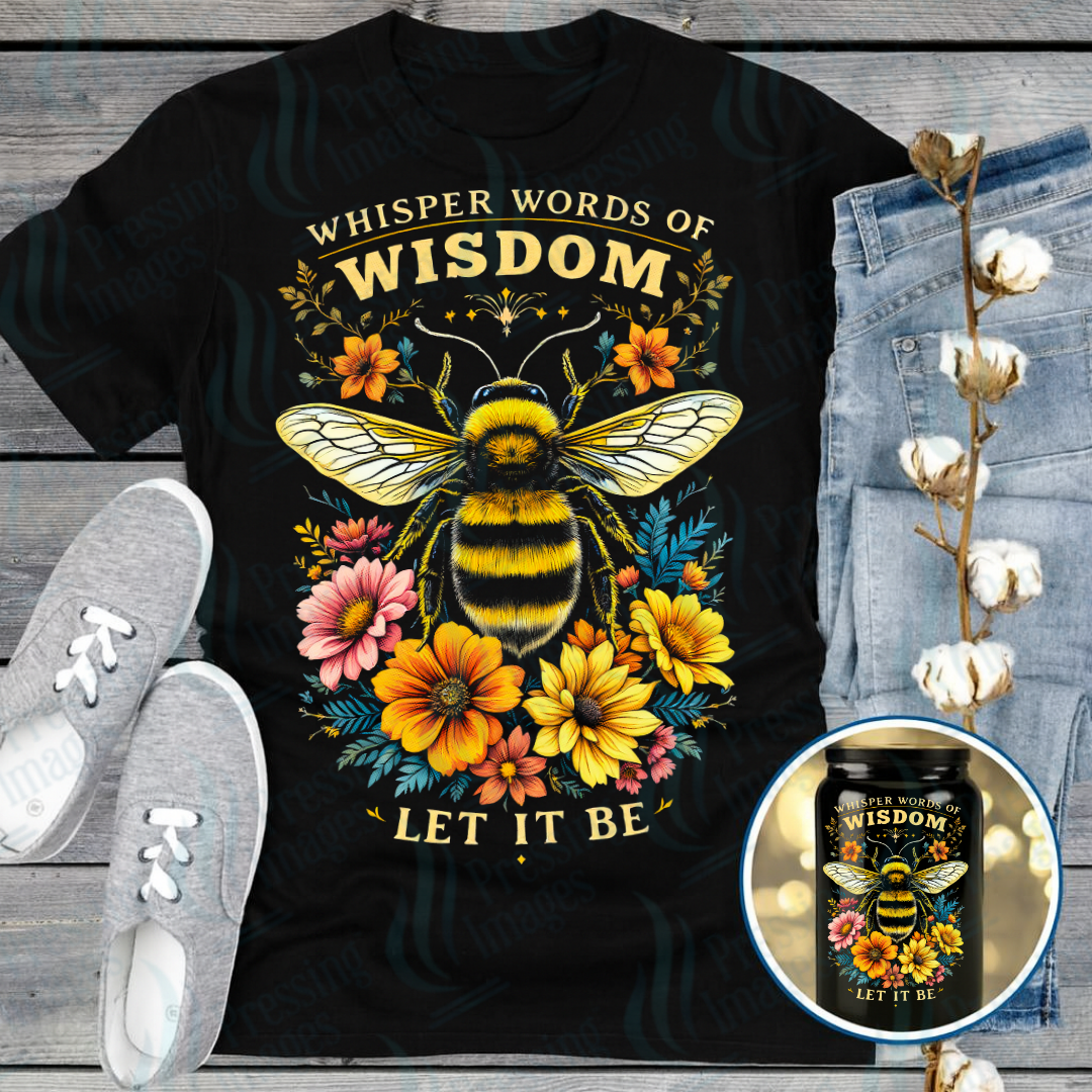 UVD 7183 Floral Bee — Pressing Images Canada