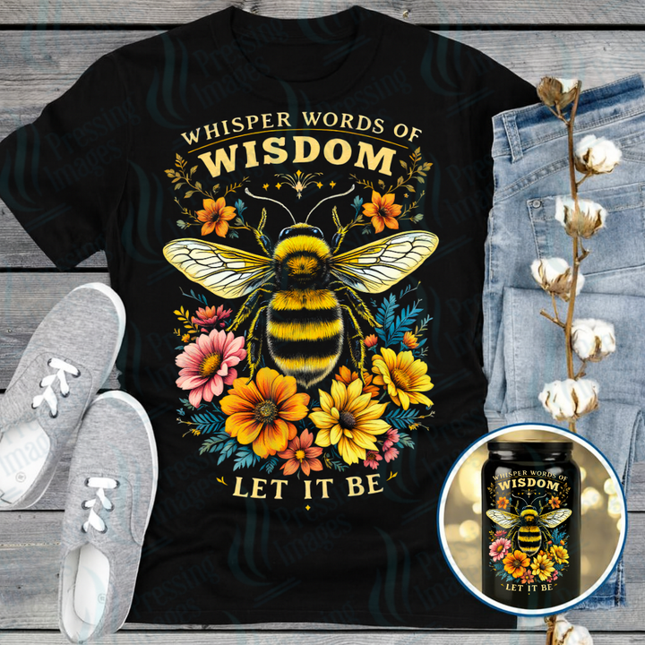 UVD 7183 Floral Bee — Pressing Images Canada