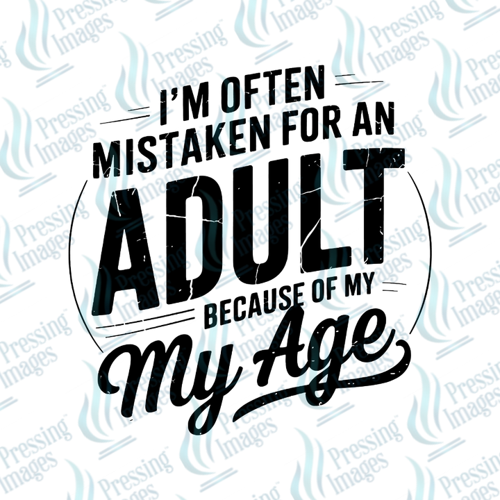 UVD 7189 Because Of My Age — detail view — Pressing Images Canada