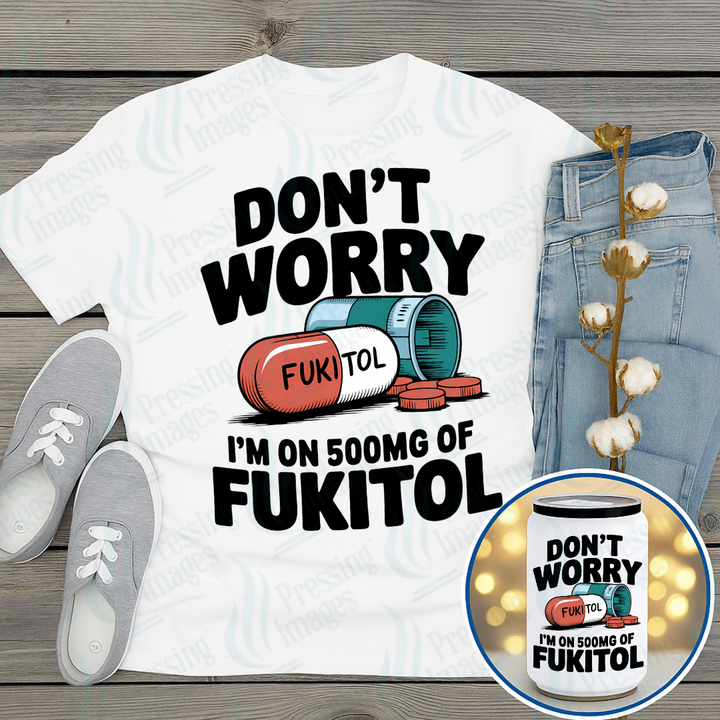 DTF 7192 Don't Worry — Pressing Images Canada