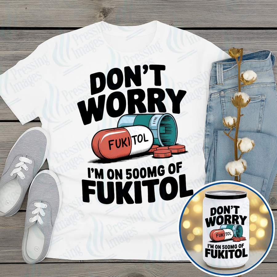 DTF 7192 Don't Worry — Pressing Images Canada