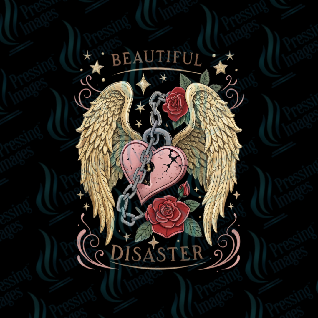 DTF 7197 Heart Of Chains — detail view — Pressing Images Canada