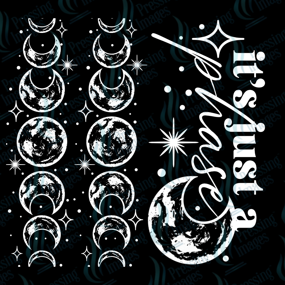 DTF 7201 It's Just A Phase w/ 2 Sleeves — size reference — Pressing Images Canada