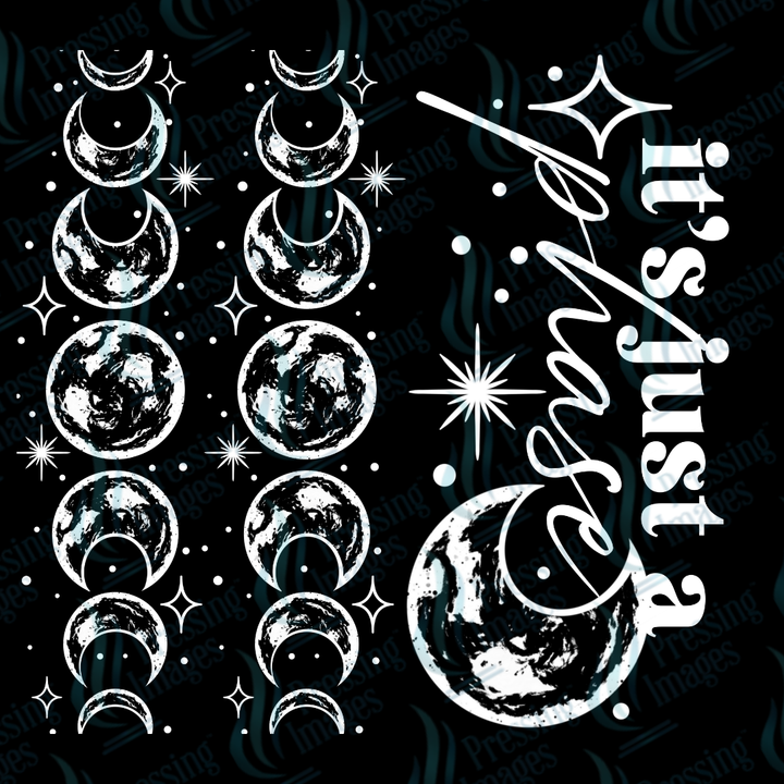 DTF 7201 It's Just A Phase w/ 2 Sleeves — size reference — Pressing Images Canada