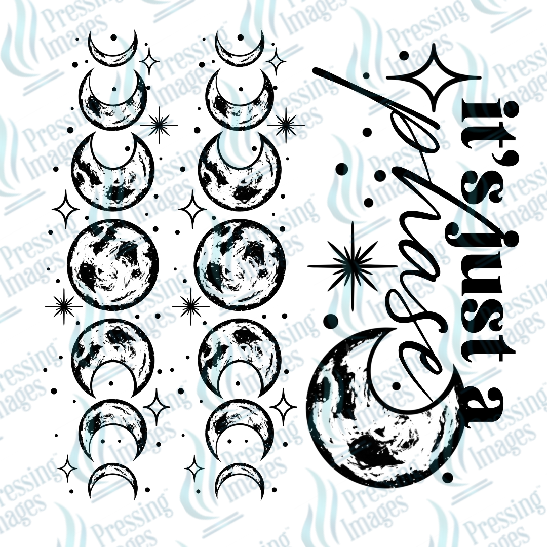 DTF 7201 It's Just A Phase w/ 2 Sleeves — application example — Pressing Images Canada