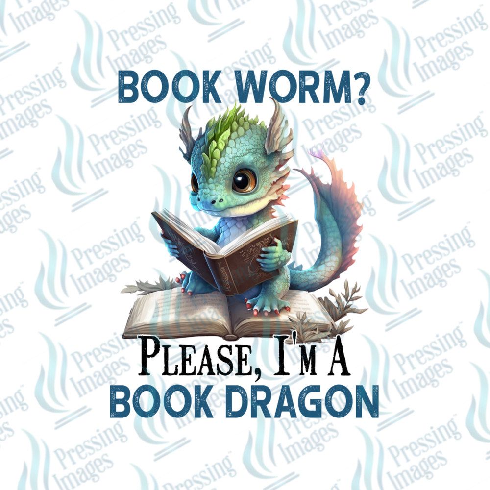UVD 7206 Please Im a Book Dragon — detail view — Pressing Images Canada