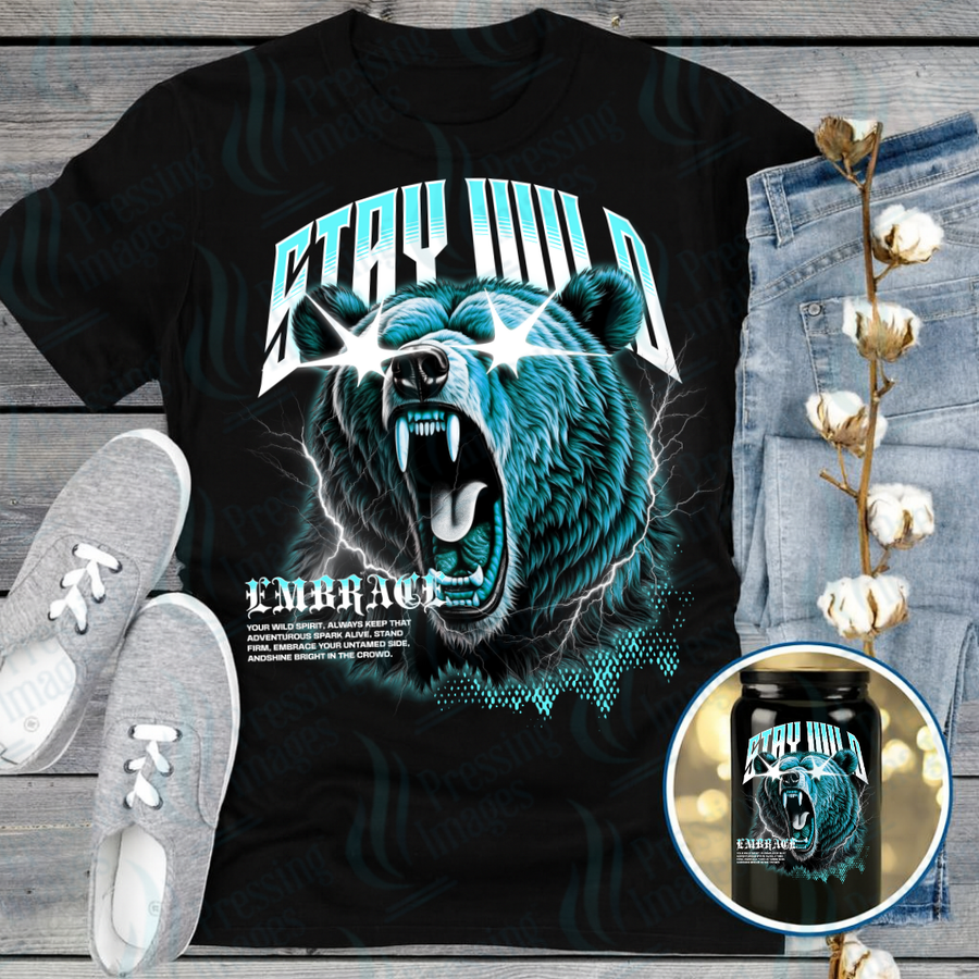 DTF 7208 Stay Wild — Pressing Images Canada