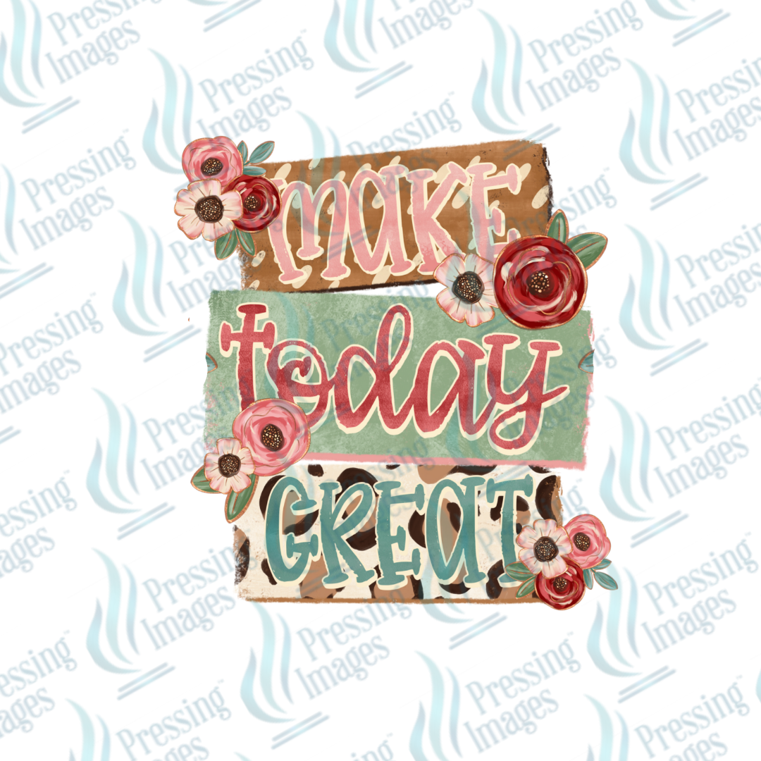 DTF 7209 Floral Quote — application example — Pressing Images Canada