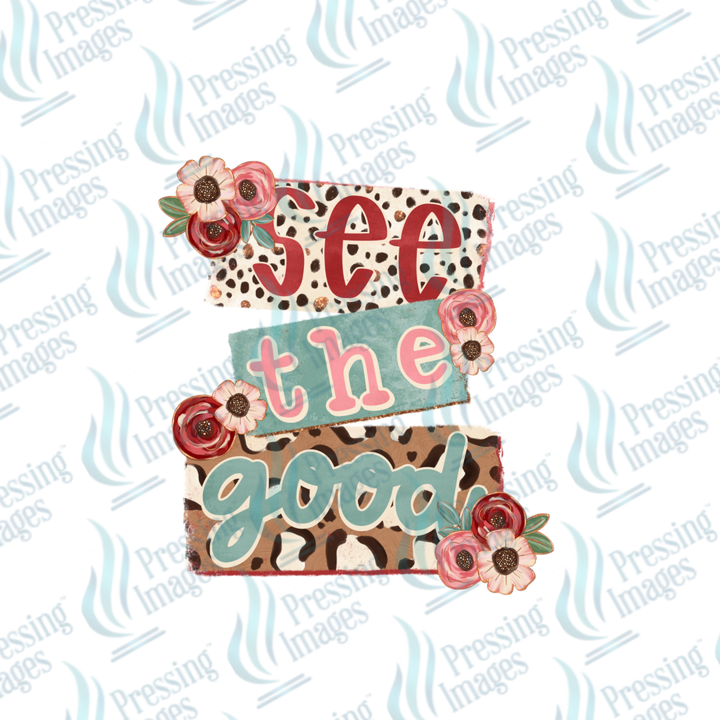 DTF 7209 Floral Quote — size reference — Pressing Images Canada