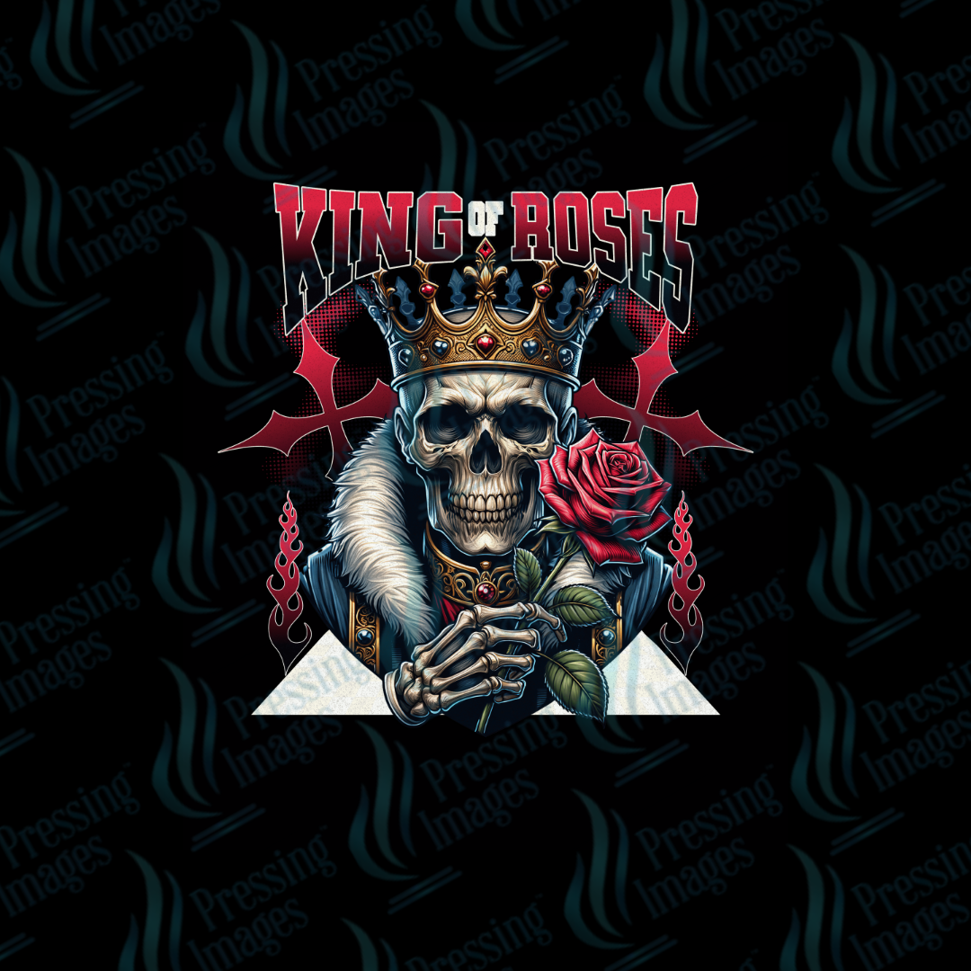 DTF 7217 King Of Roses — detail view — Pressing Images Canada