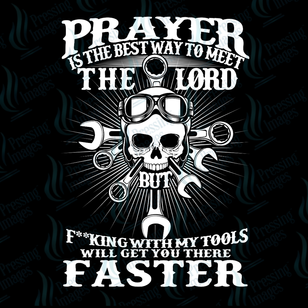 UVD 7232 Mechanic Prayer — detail view — Pressing Images Canada
