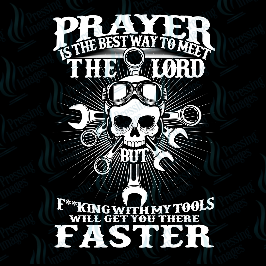 UVD 7232 Mechanic Prayer — detail view — Pressing Images Canada