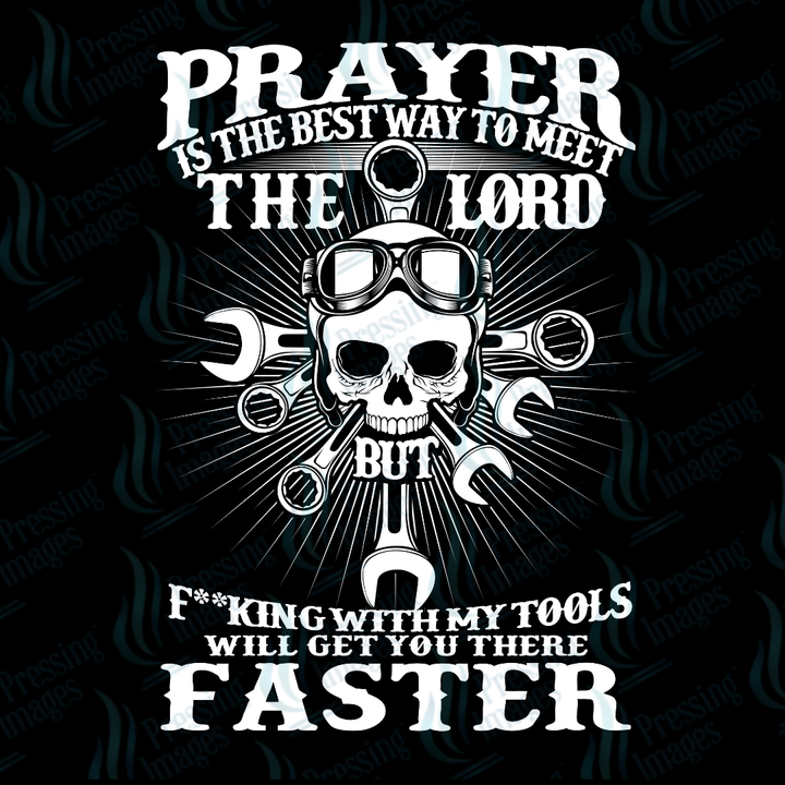 UVD 7232 Mechanic Prayer — detail view — Pressing Images Canada