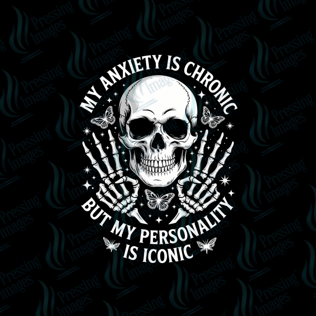 UVD 7240 My Anxiety Is Chronic — detail view — Pressing Images Canada