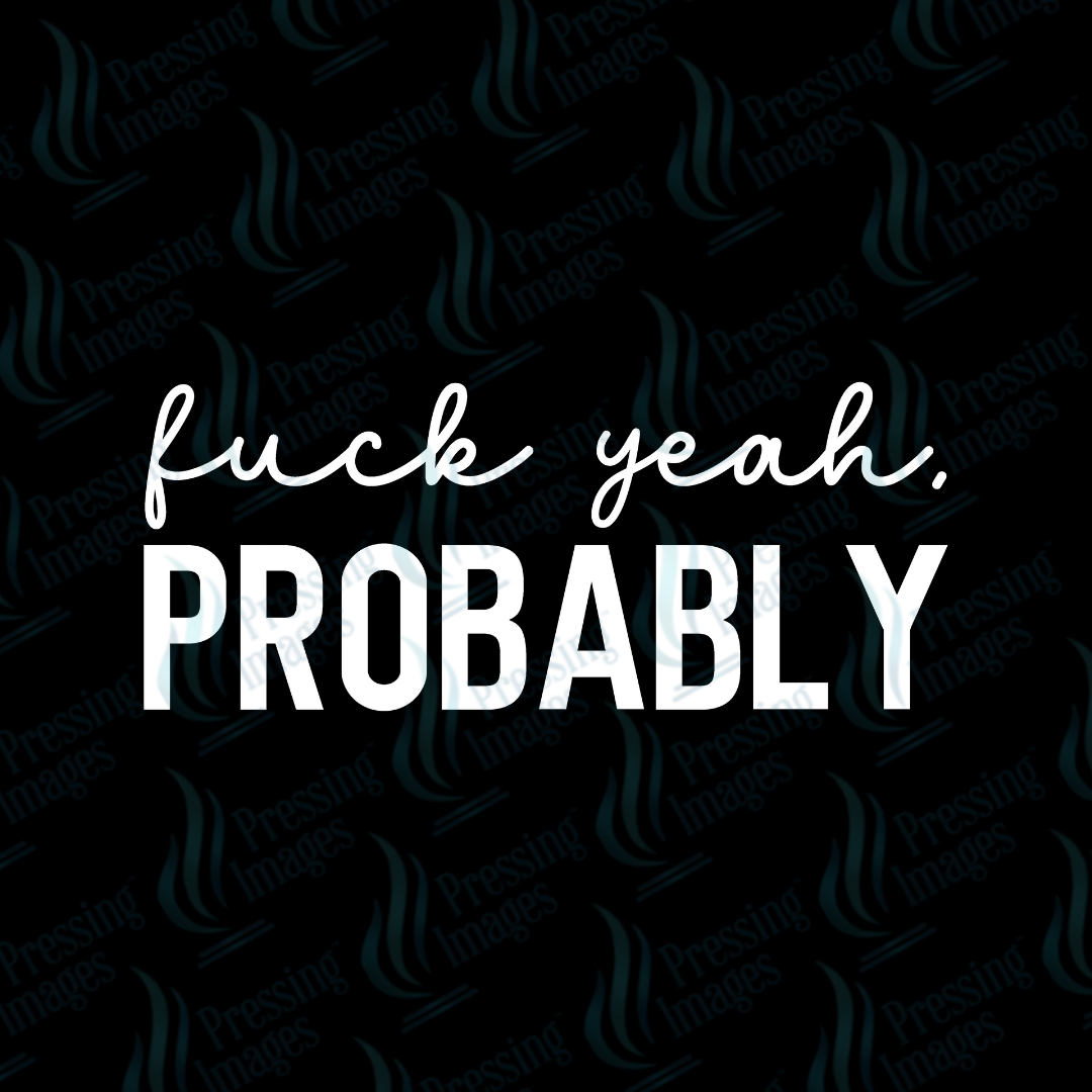 UVD 7243 Fuck Yeah Probably — application example — Pressing Images Canada