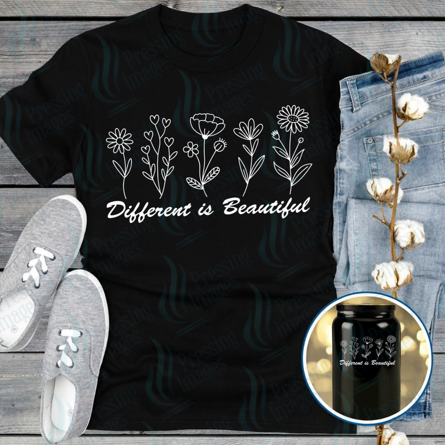 DTF 7244 Different Is Beautiful — Pressing Images Canada