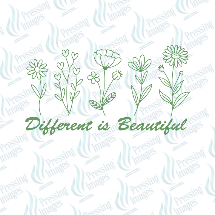 DTF 7244 Different Is Beautiful — packaging — Pressing Images Canada