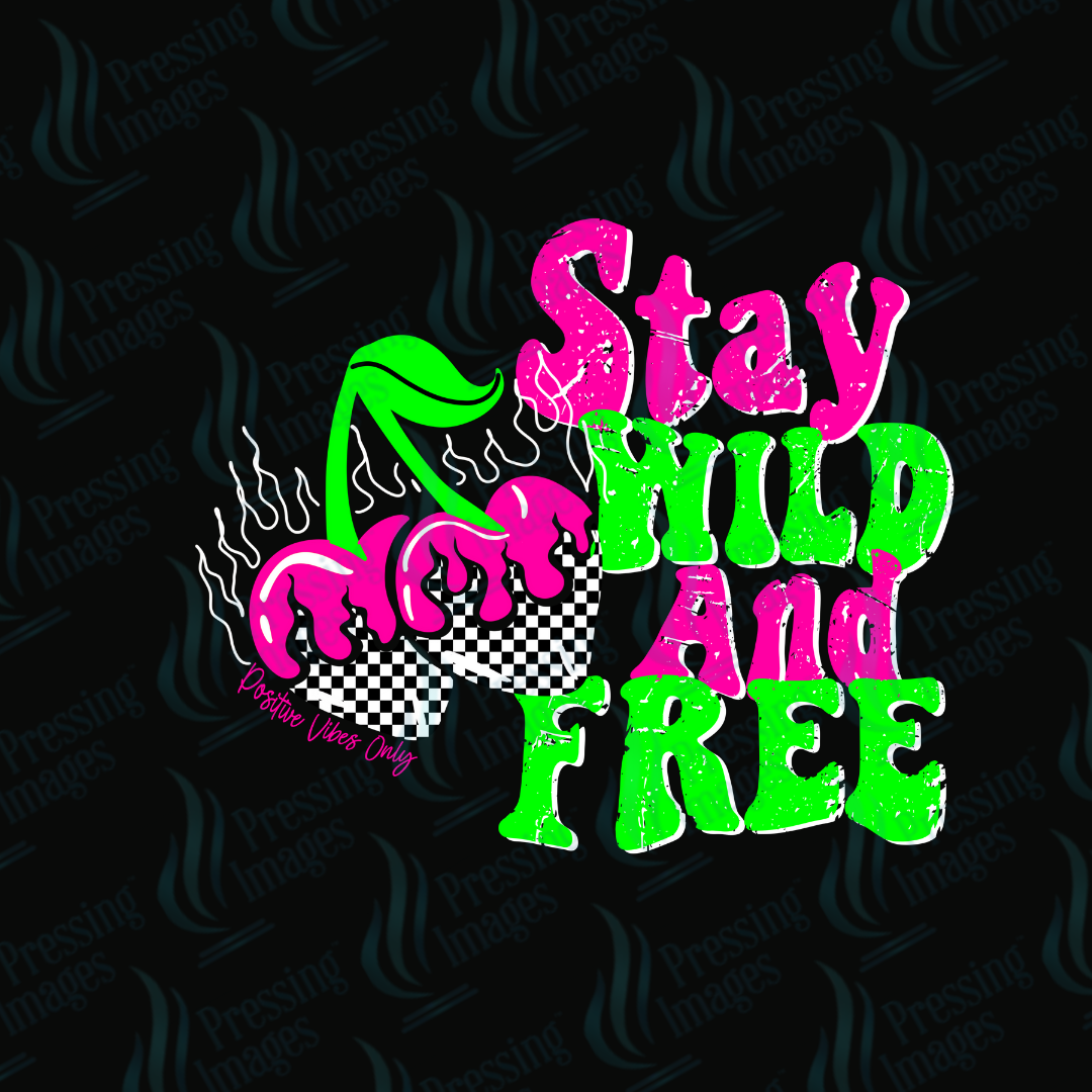 UVD 7256 Stay Wild and Free — detail view — Pressing Images Canada