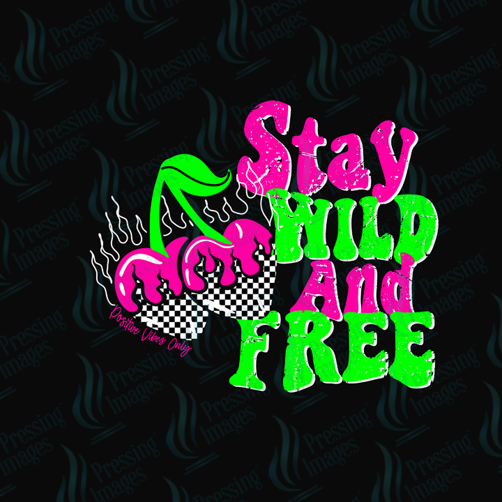 UVD 7256 Stay Wild and Free — detail view — Pressing Images Canada