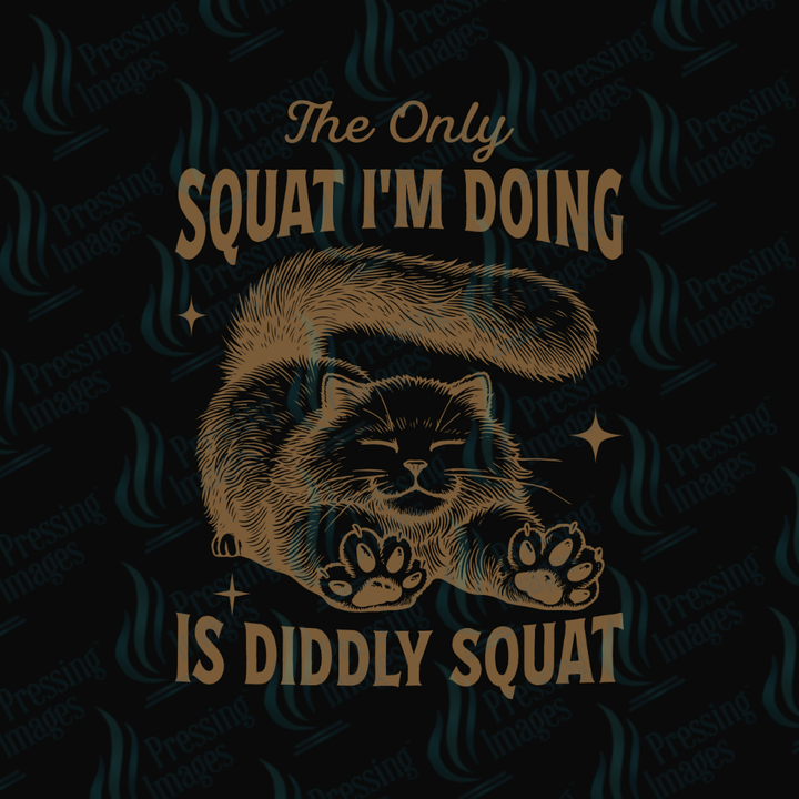 DTF 7257 The Only Squat I'm  Doing