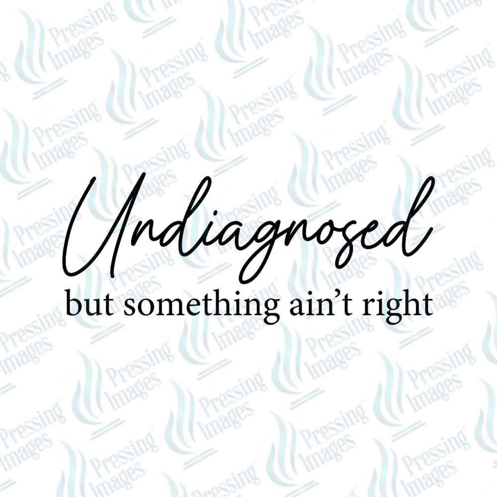 UVD 7259 Undiagnosed But Something Ain't Right — detail view — Pressing Images Canada