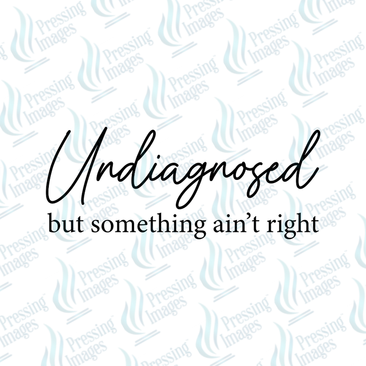 UVD 7259 Undiagnosed But Something Ain't Right — detail view — Pressing Images Canada