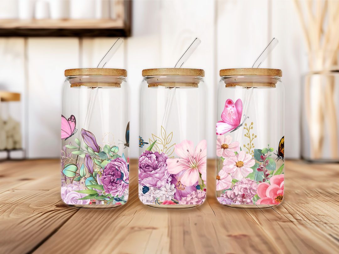 UVW 7285 Watercolor Flowers