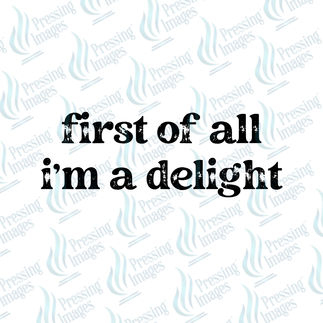 DTF 7298 First Of All I'm A Delight