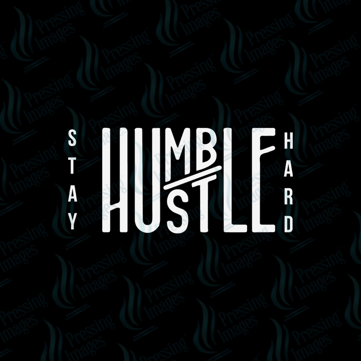 DTF 7304 Stay Humble — detail view — Pressing Images Canada