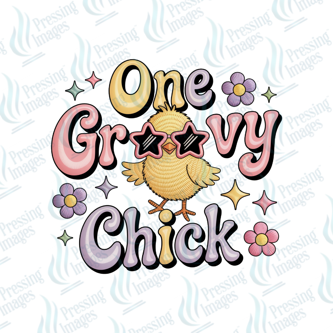 UVD 7306 One Groovy Chick — detail view — Pressing Images Canada